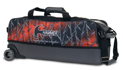 Hammer Dye Sublimated Slim 3 Ball Tote Roller (BARBWIRE)